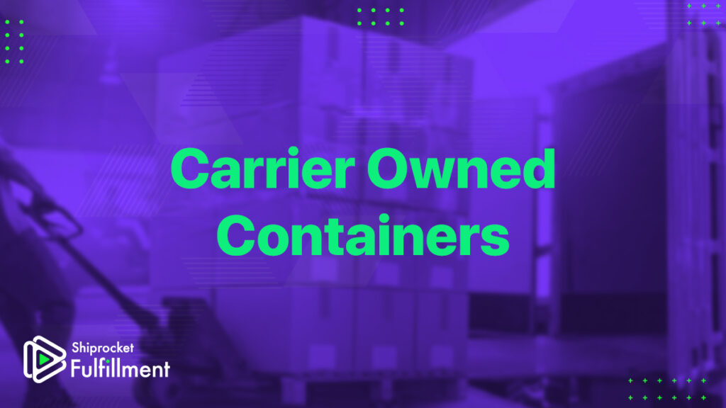 Carrier-owned Container