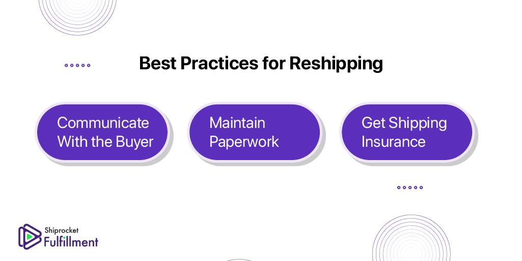 Best practices for reshipping
