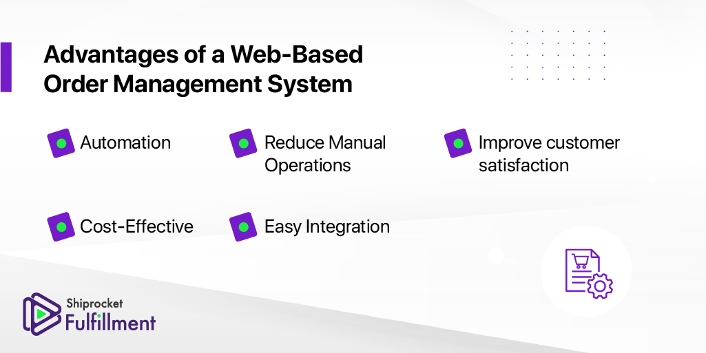 Benefits of web based order management systems